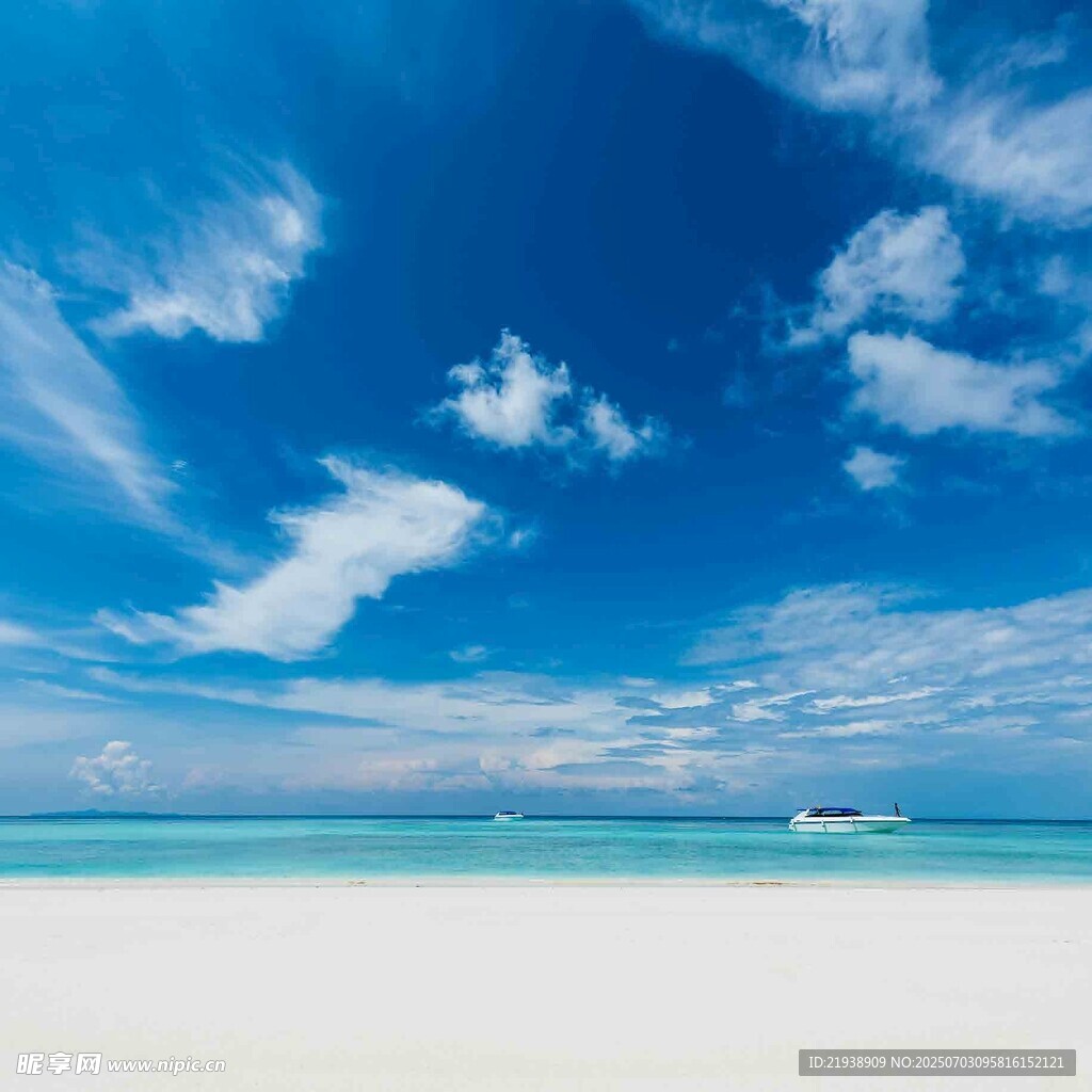 碧海蓝天沙滩美景