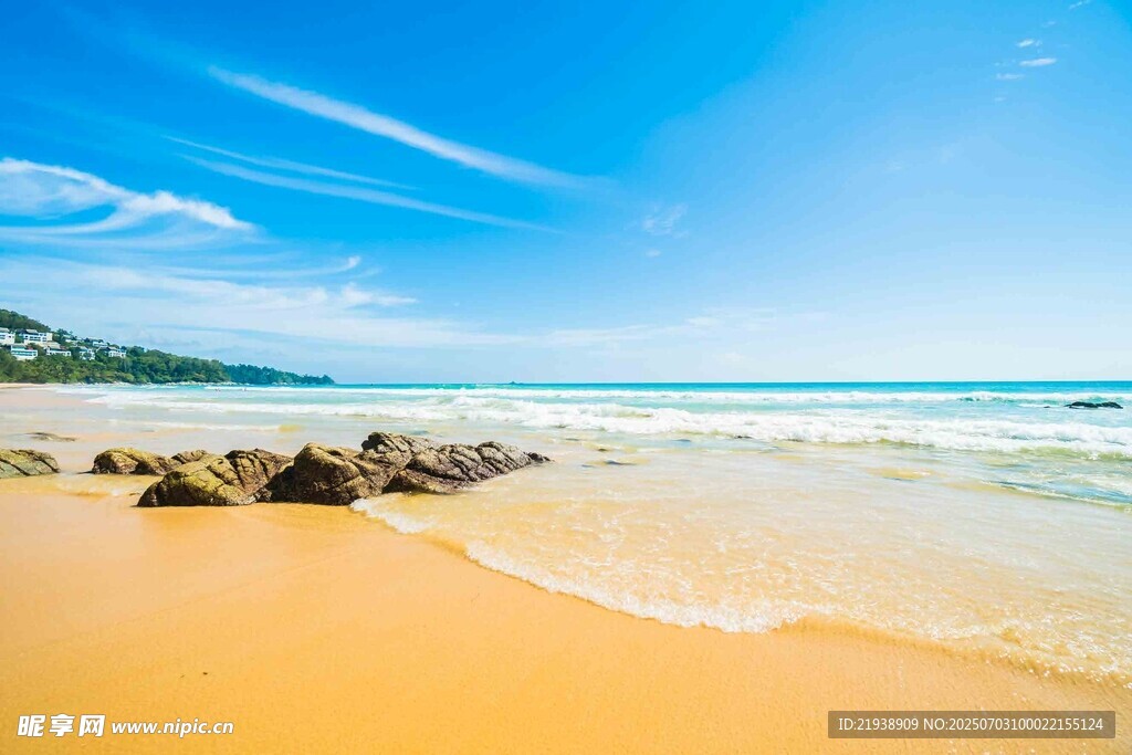 美丽海滨沙滩风景