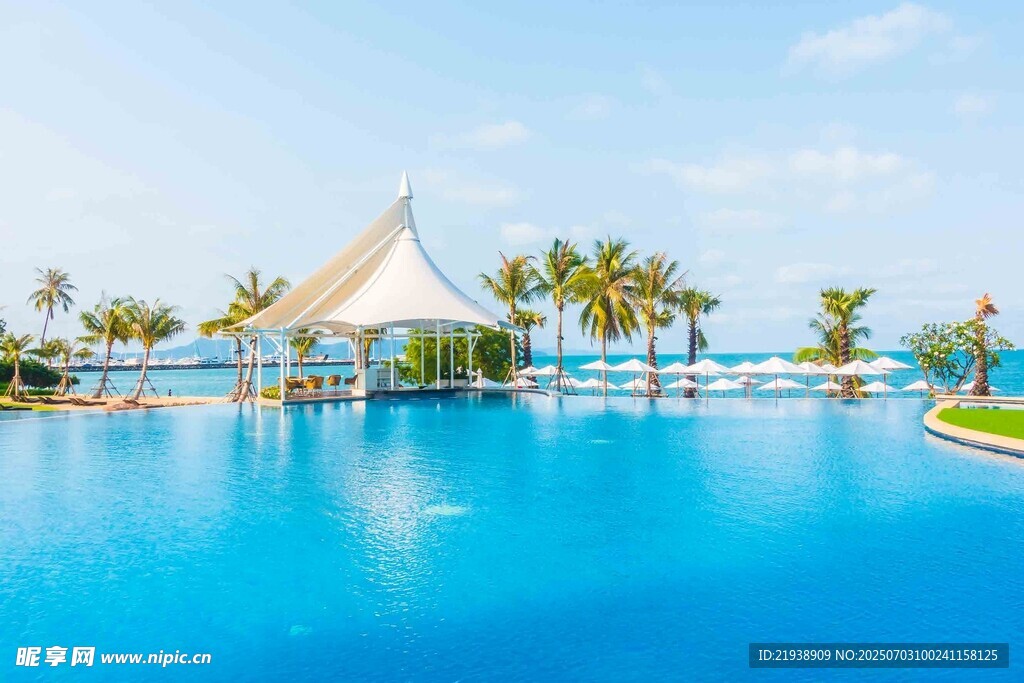 热带风情泳池美景