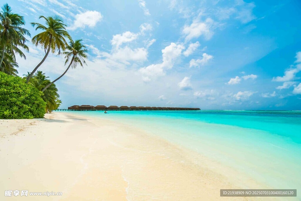 美丽热带海滩风光