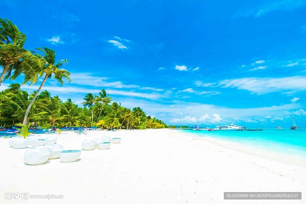 美丽热带海滩风光