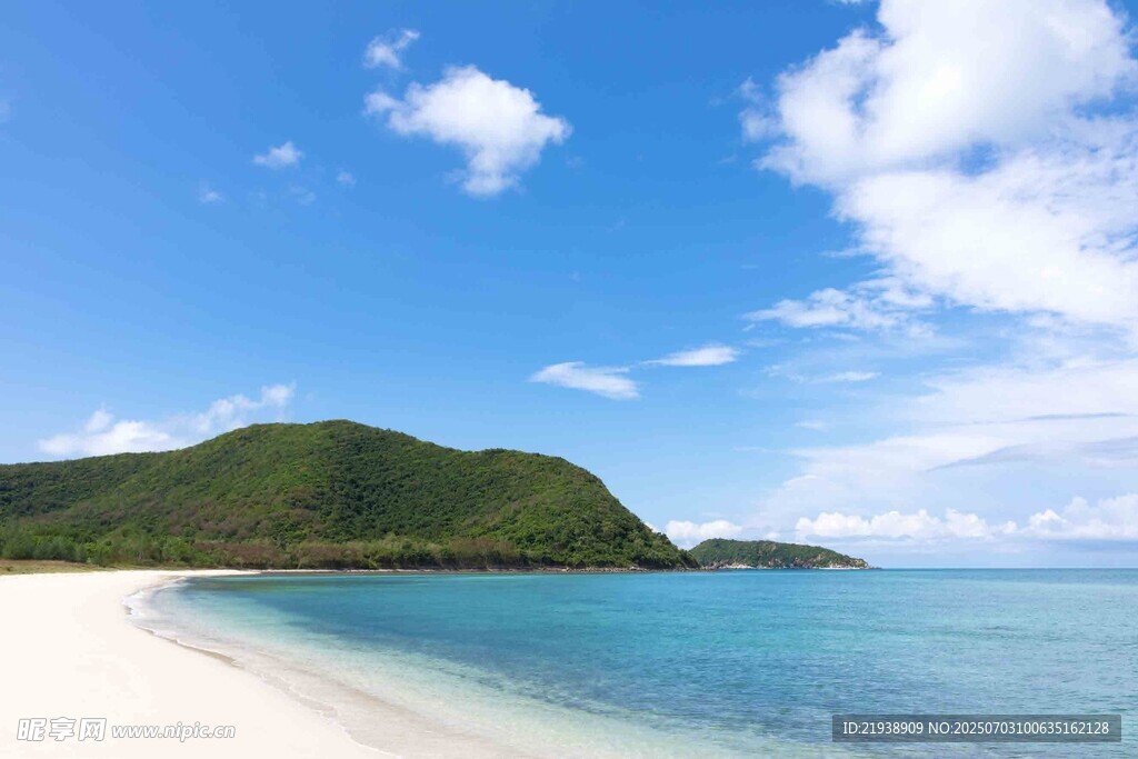 美丽海岛沙滩海景风光