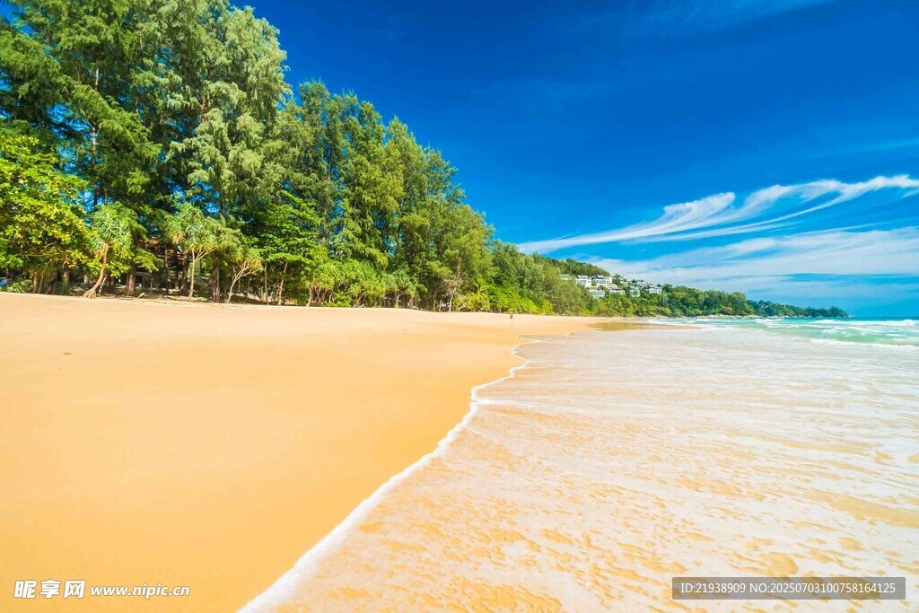美丽沙滩海景风光