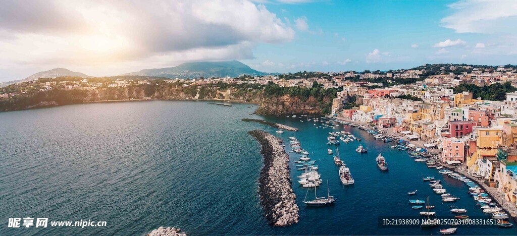 海滨城市美丽海港风光