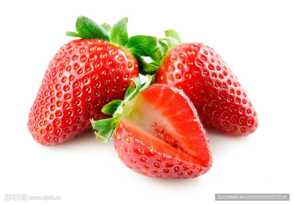 新鲜诱人的草莓