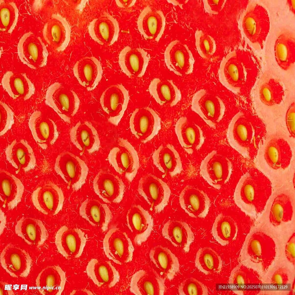 草莓表面特写纹理