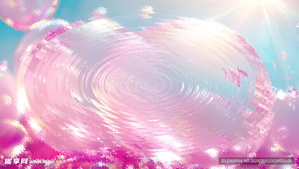 梦幻粉色气泡浪漫背景图