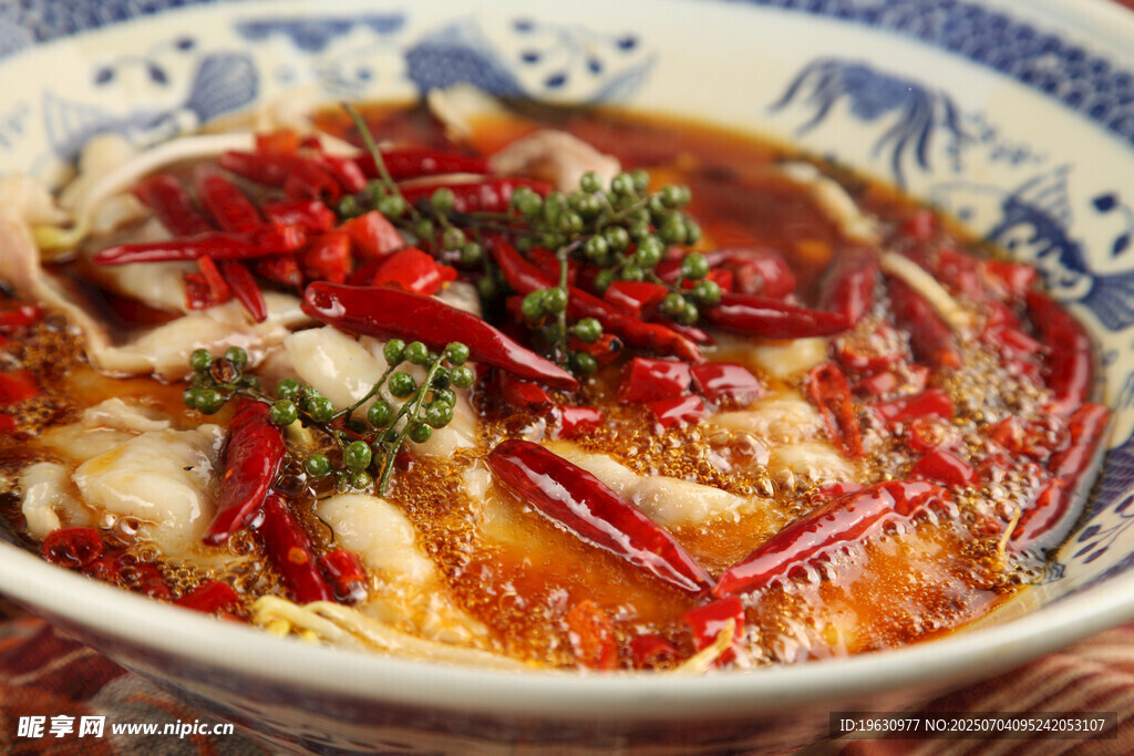 香辣可口的水煮鱼片