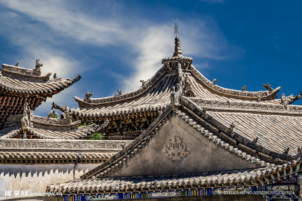 中式古建筑屋顶景观