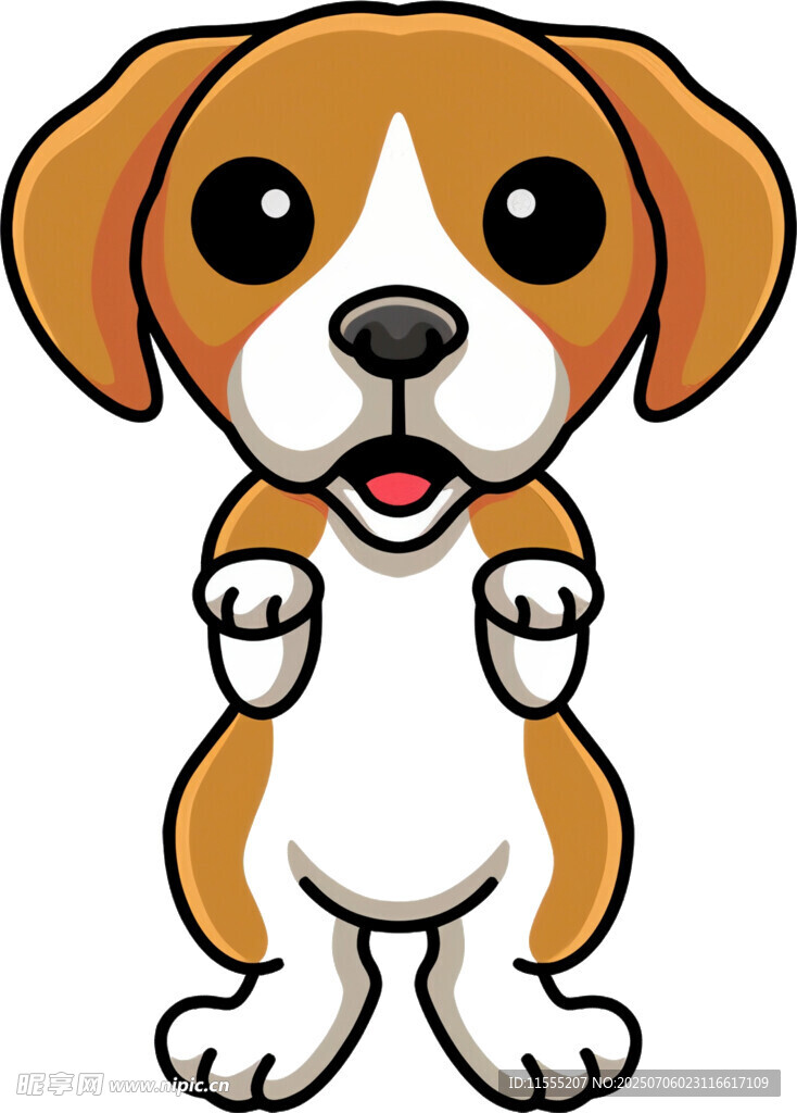 可爱小狗站立卖萌