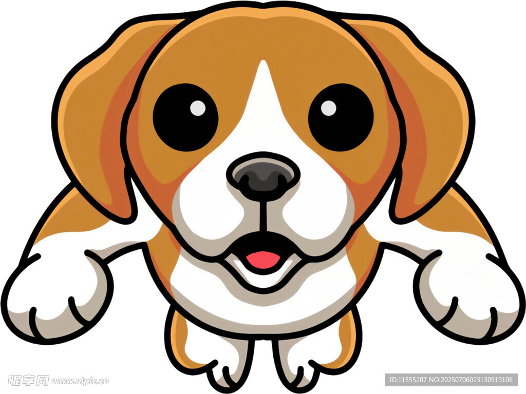 可爱小狗卡通形象