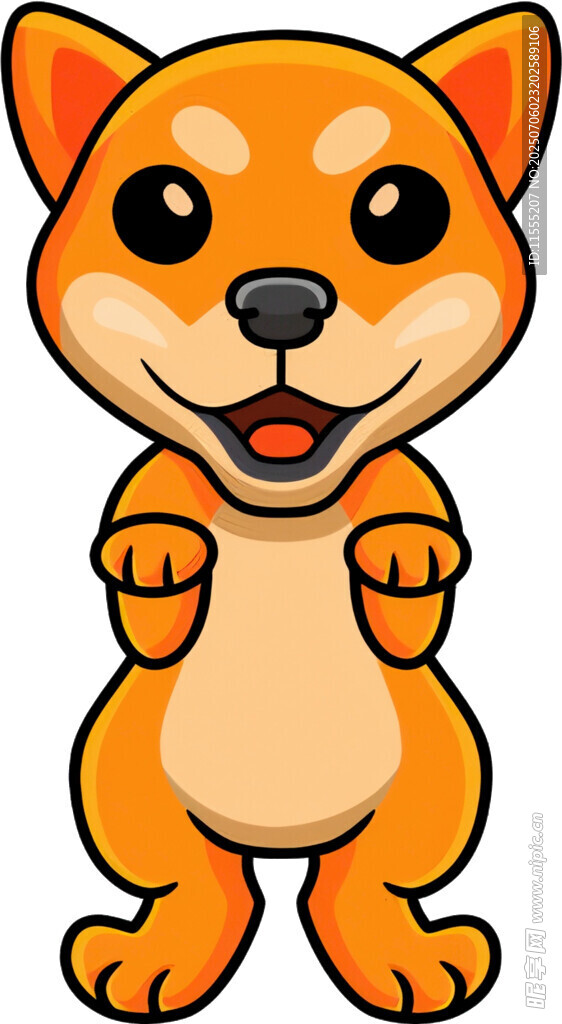 可爱卡通柴犬形象