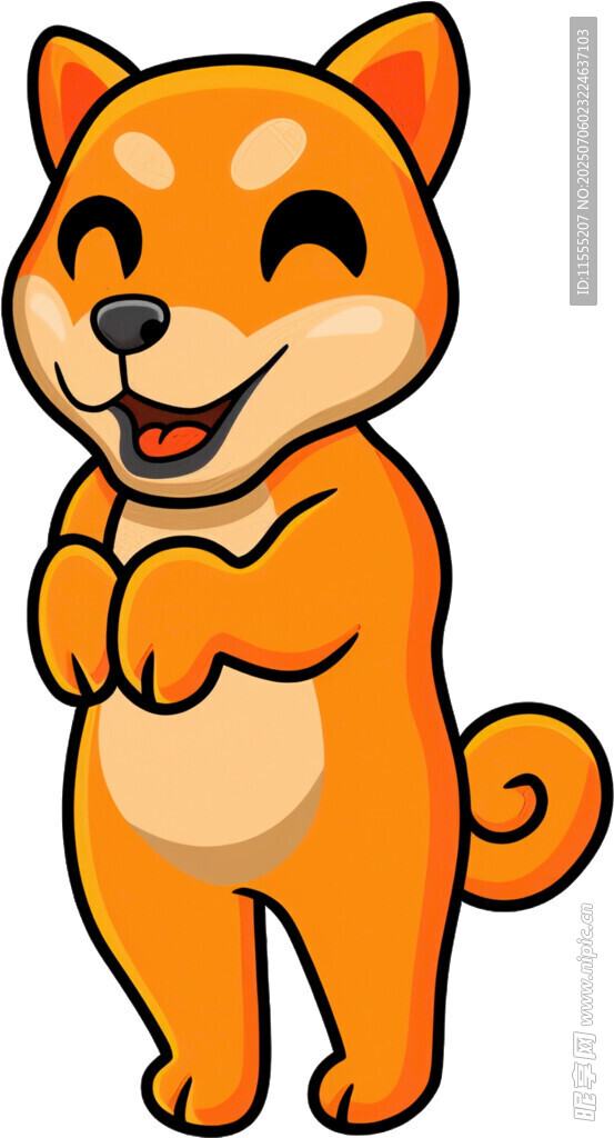 可爱柴犬卡通形象