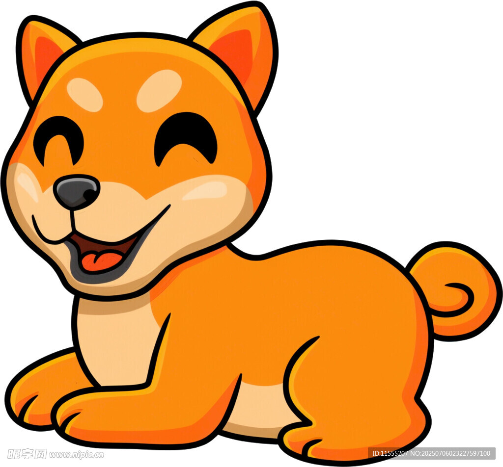 可爱柴犬卡通形象