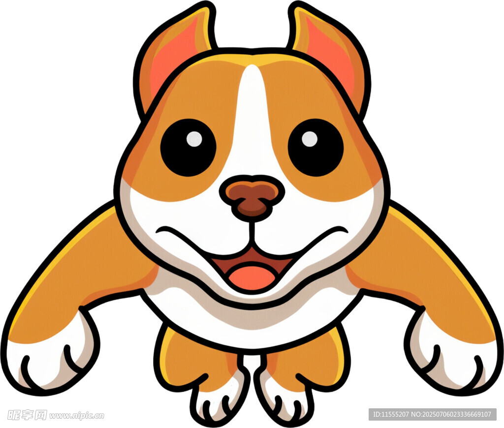 跳跃的可爱小狗