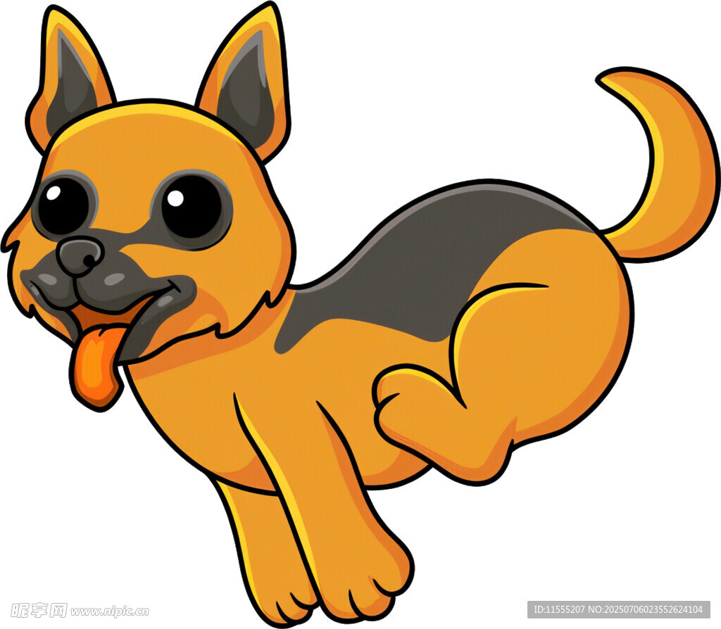 跳跃的可爱小狗