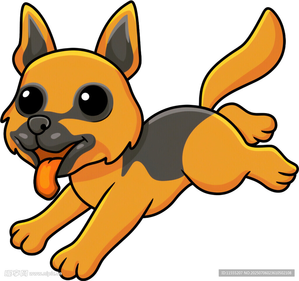 奔跑的可爱小狗