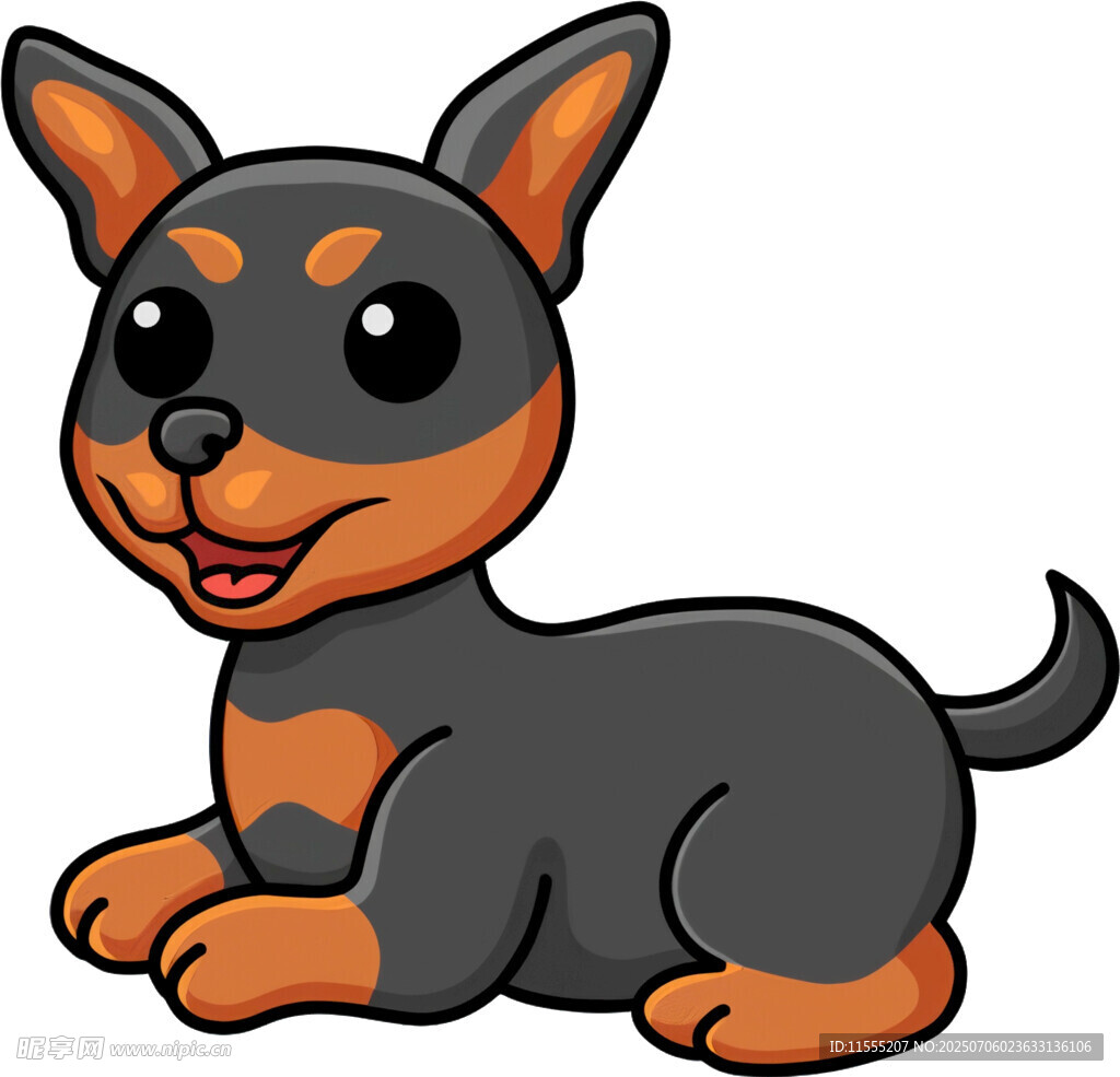 可爱卡通小狗形象