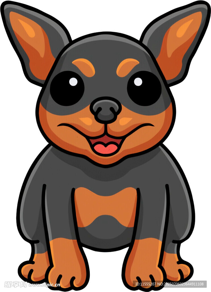 可爱卡通小狗形象