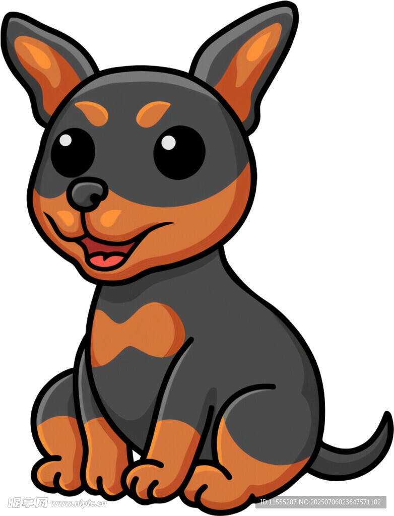 可爱卡通小狗形象