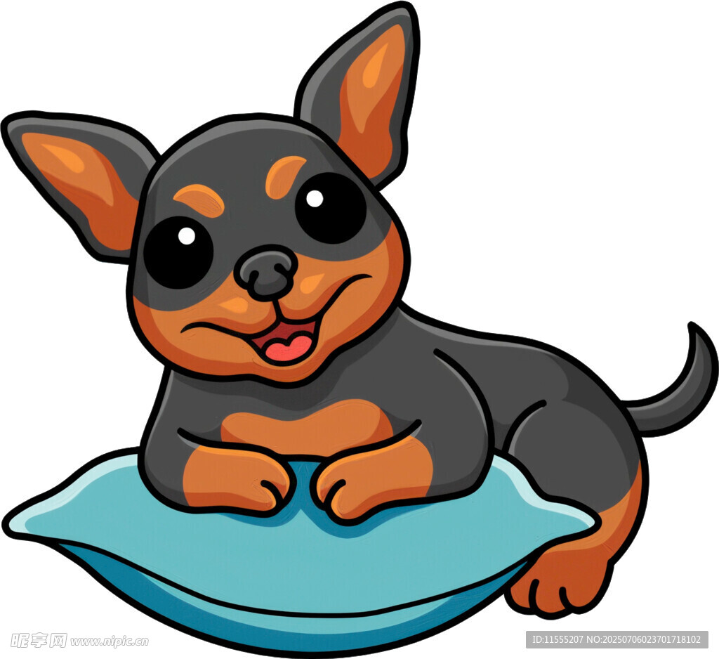 趴着的可爱小狗