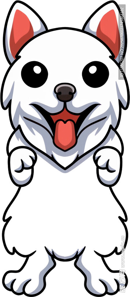 可爱小狗开心吐舌