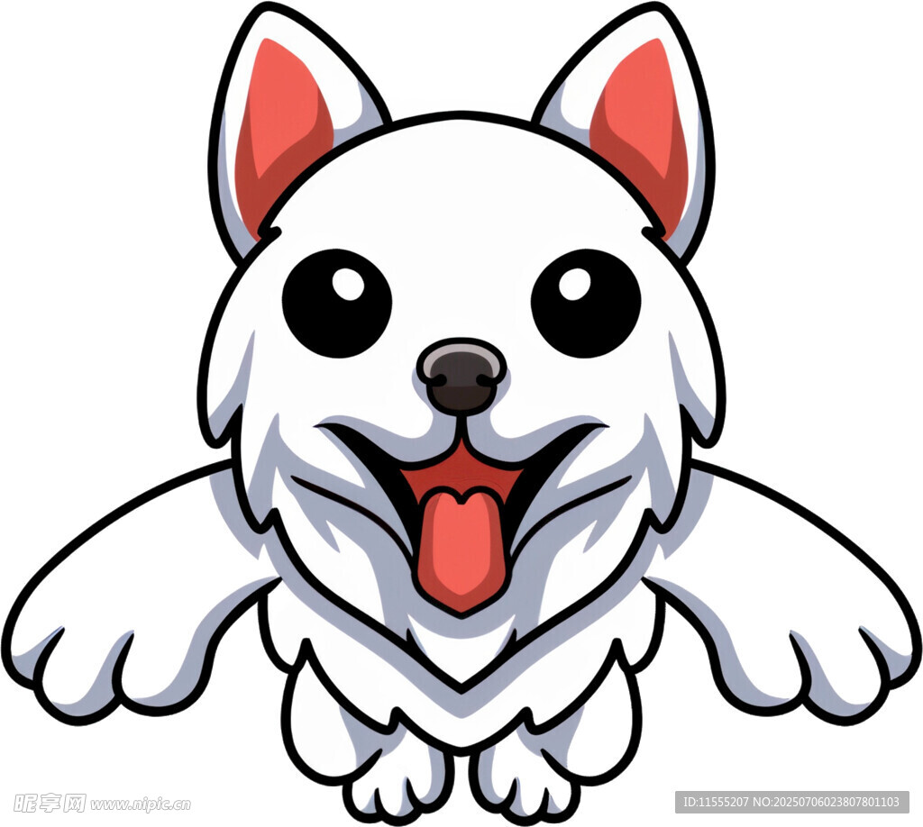 可爱飞天小狗卡通形象