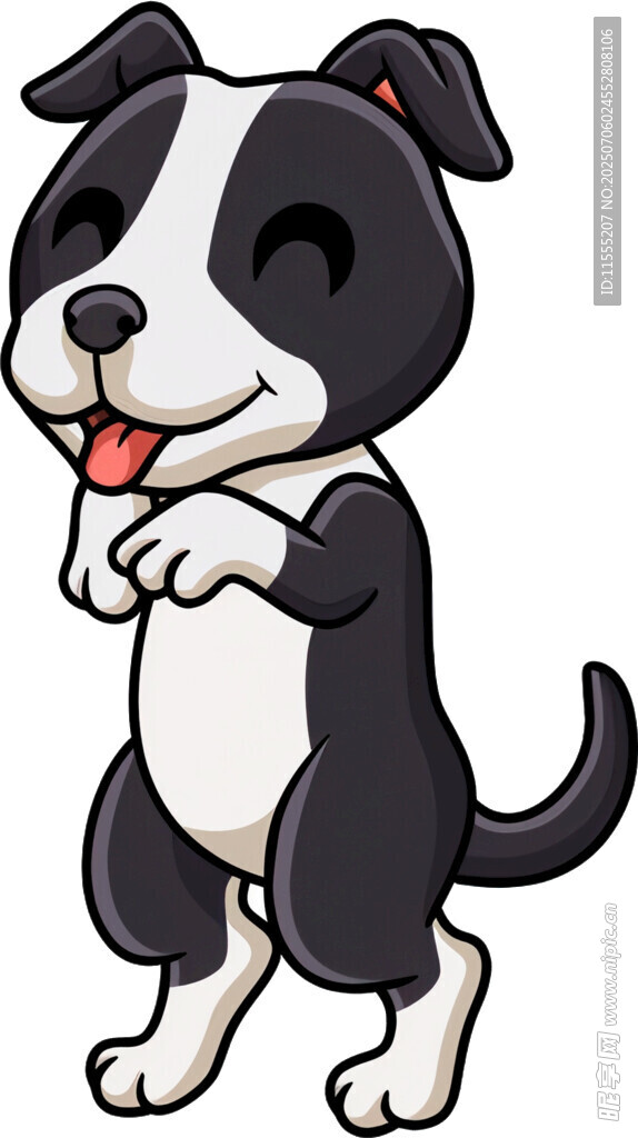 可爱小狗站立卖萌