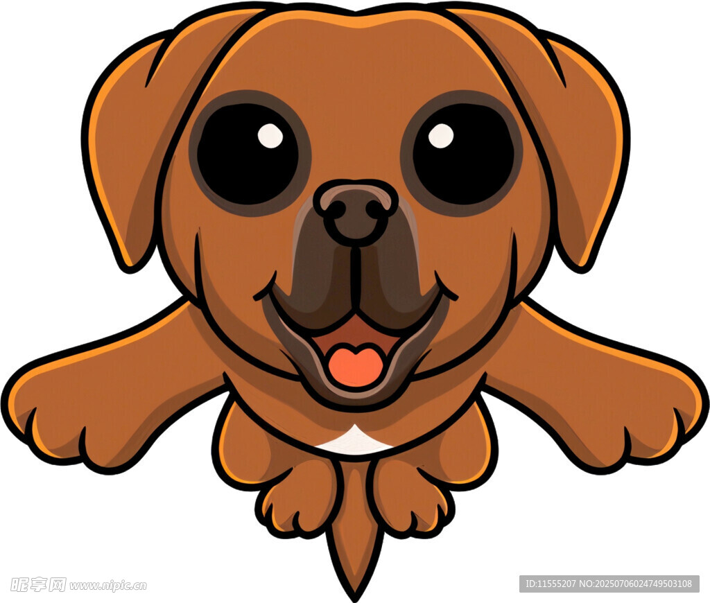 可爱小狗卡通形象