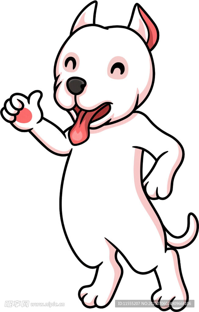 可爱小狗比耶卖萌