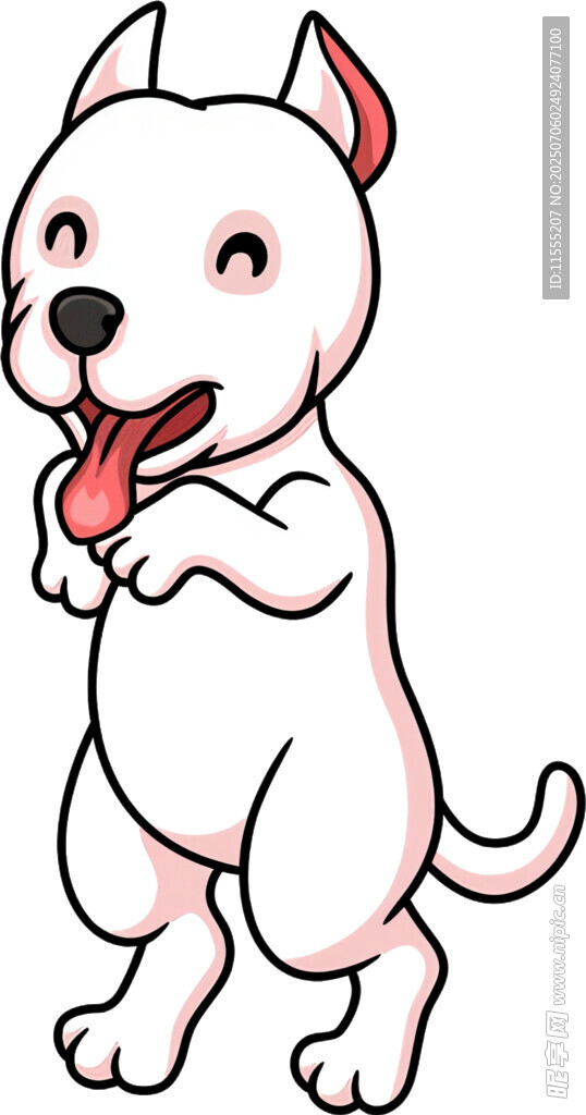 可爱小狗站立卖萌