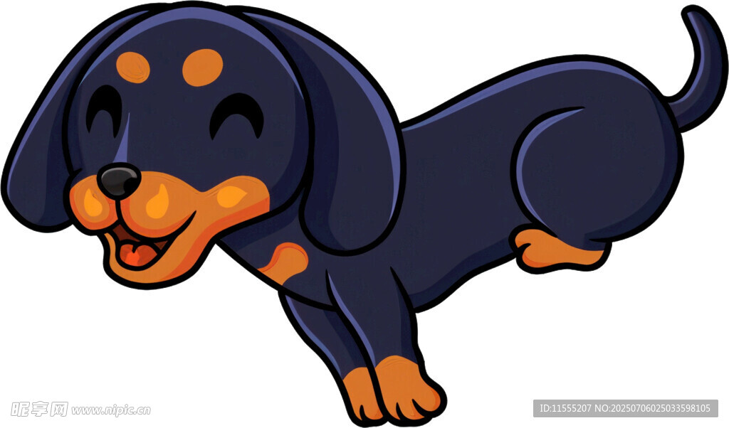 跳跃的可爱小狗