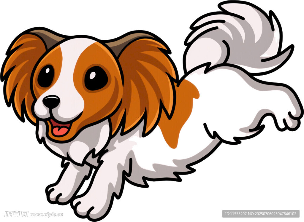 奔跑的可爱小狗