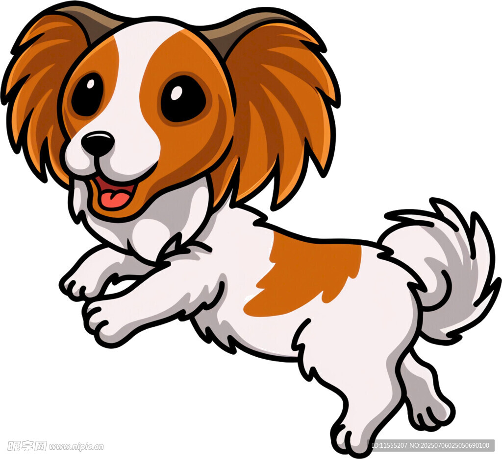 跳跃的可爱小狗