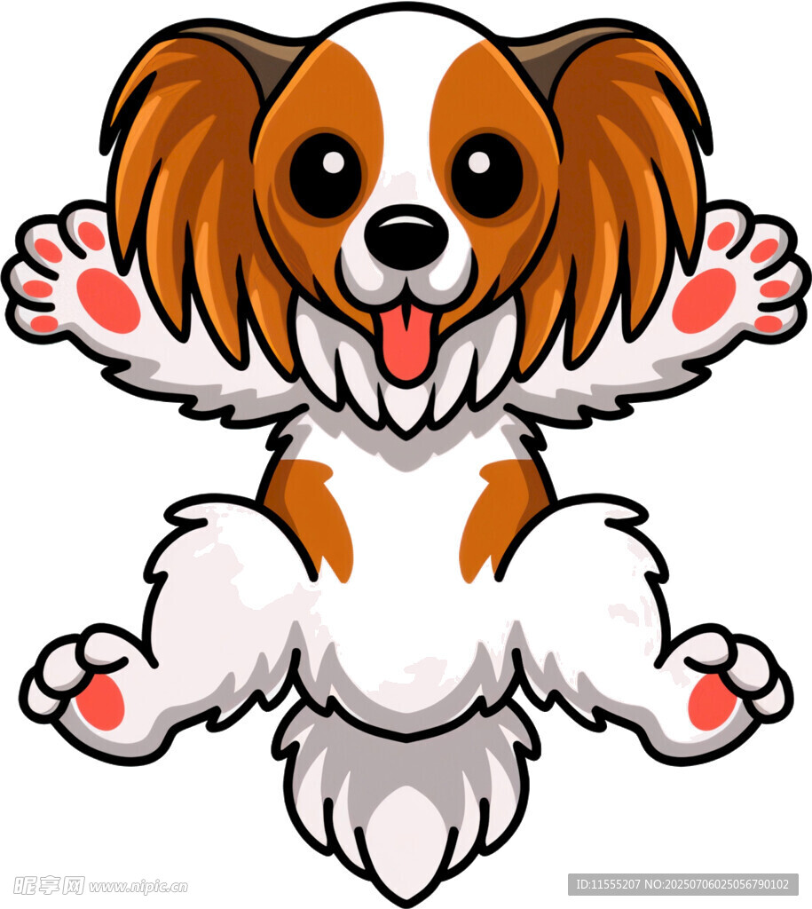 跳跃的可爱小狗