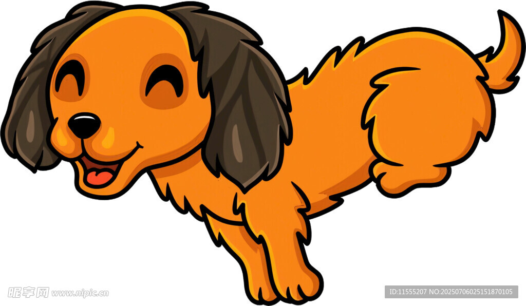 跳跃的可爱小狗