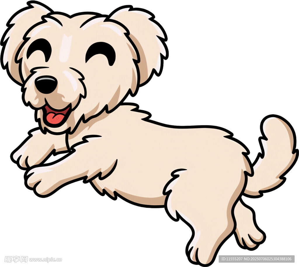 跳跃的可爱小狗