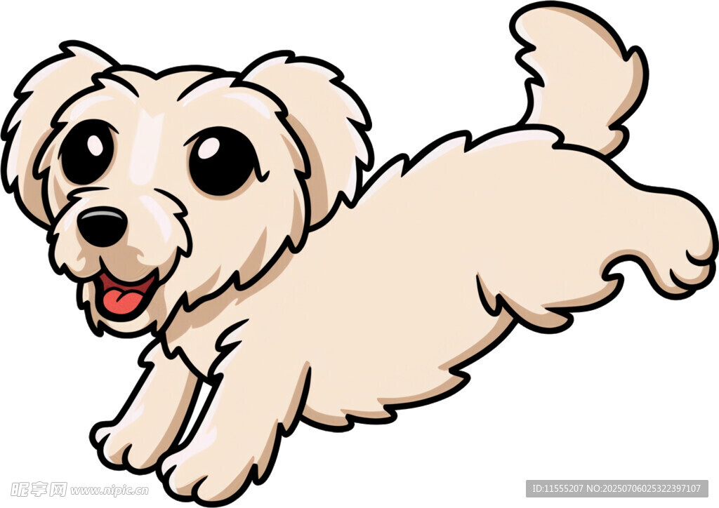 奔跑的可爱小狗