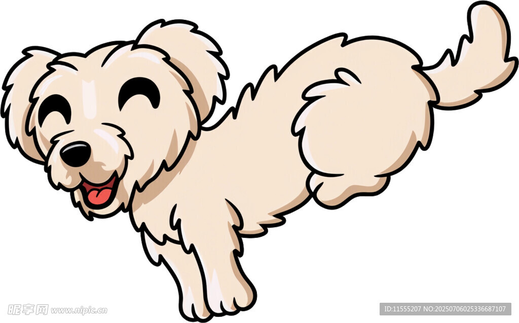 可爱小狗欢快奔跑