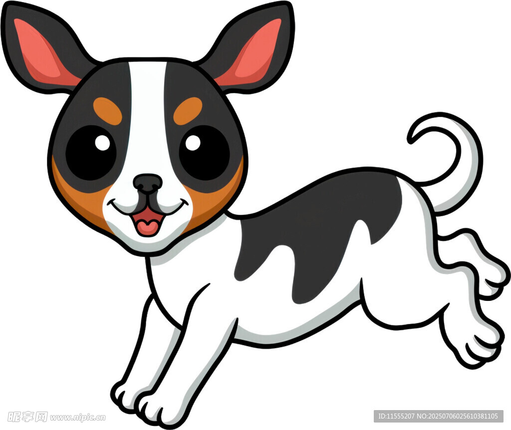 奔跑的可爱吉娃娃小狗