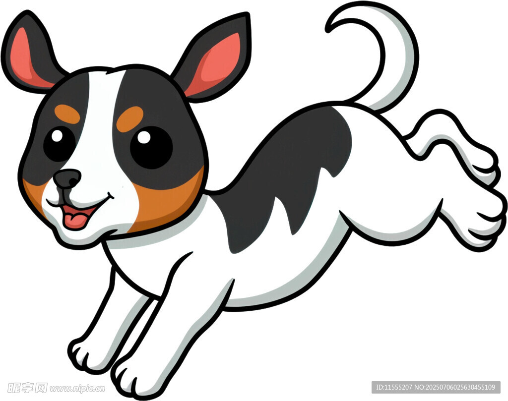 奔跑的可爱小狗