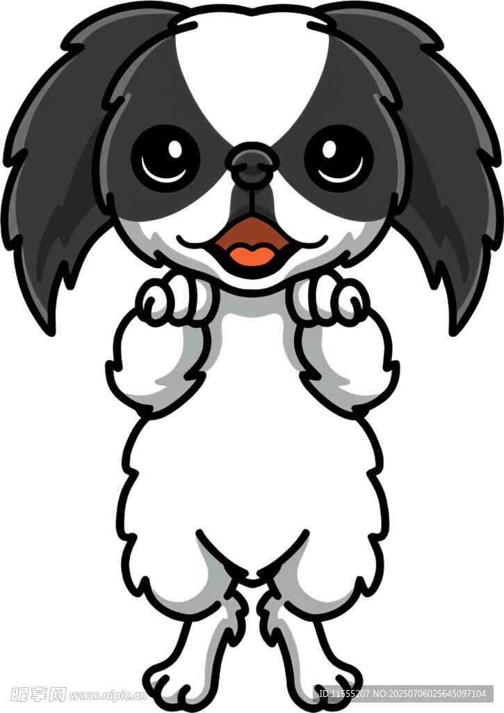 可爱小狗站立卖萌