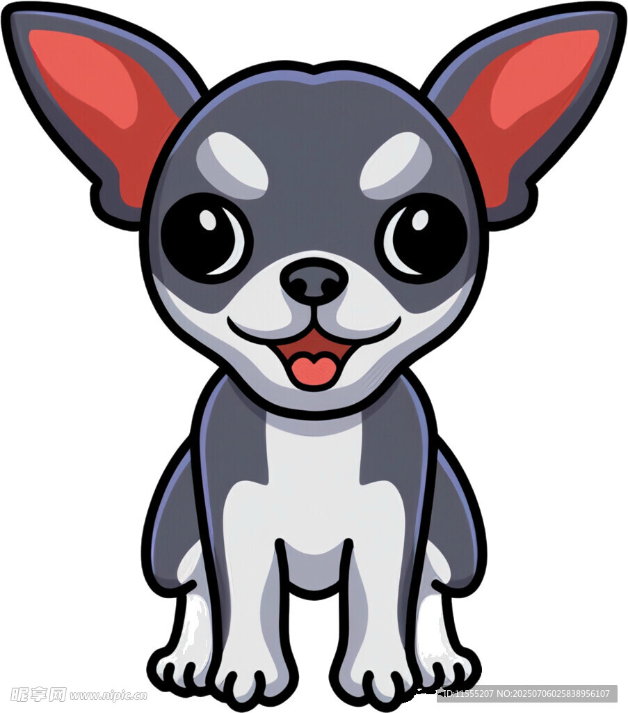 可爱吉娃娃卡通形象