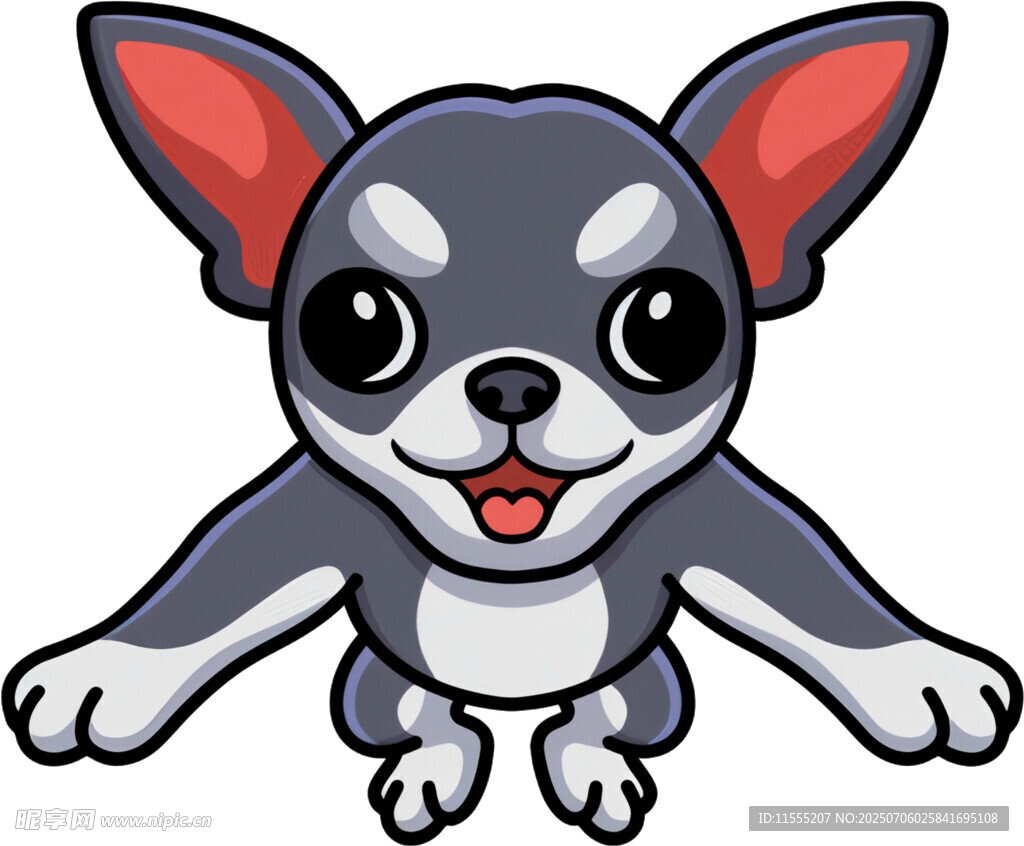 可爱吉娃娃卡通形象