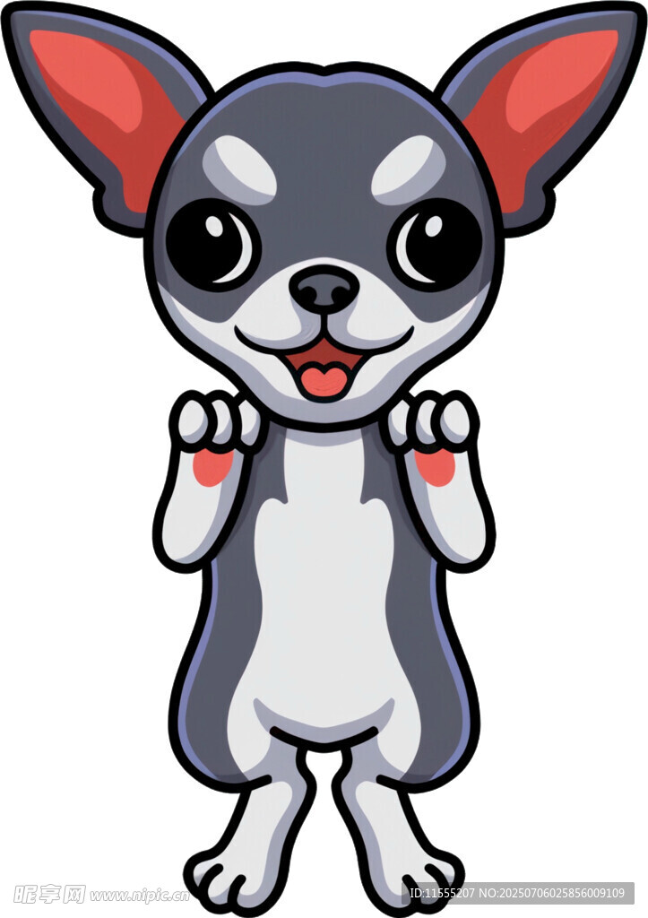 可爱吉娃娃卡通形象