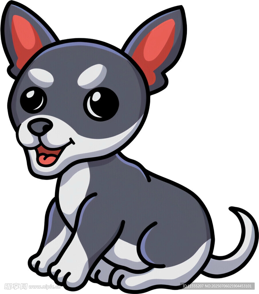 可爱卡通小狗形象