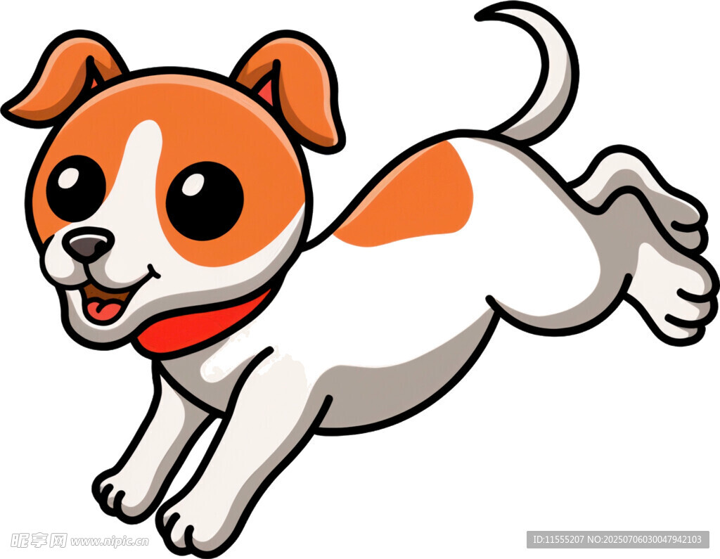 奔跑的可爱小狗