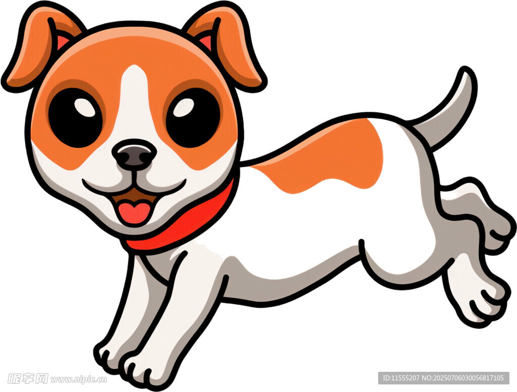 奔跑的可爱小狗