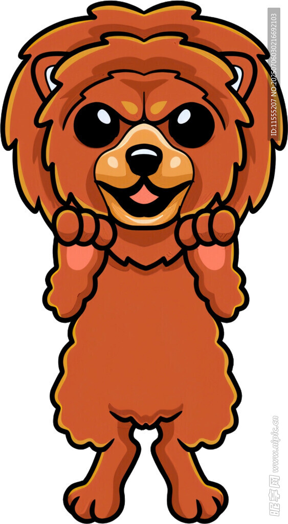 可爱卡通狮子形象