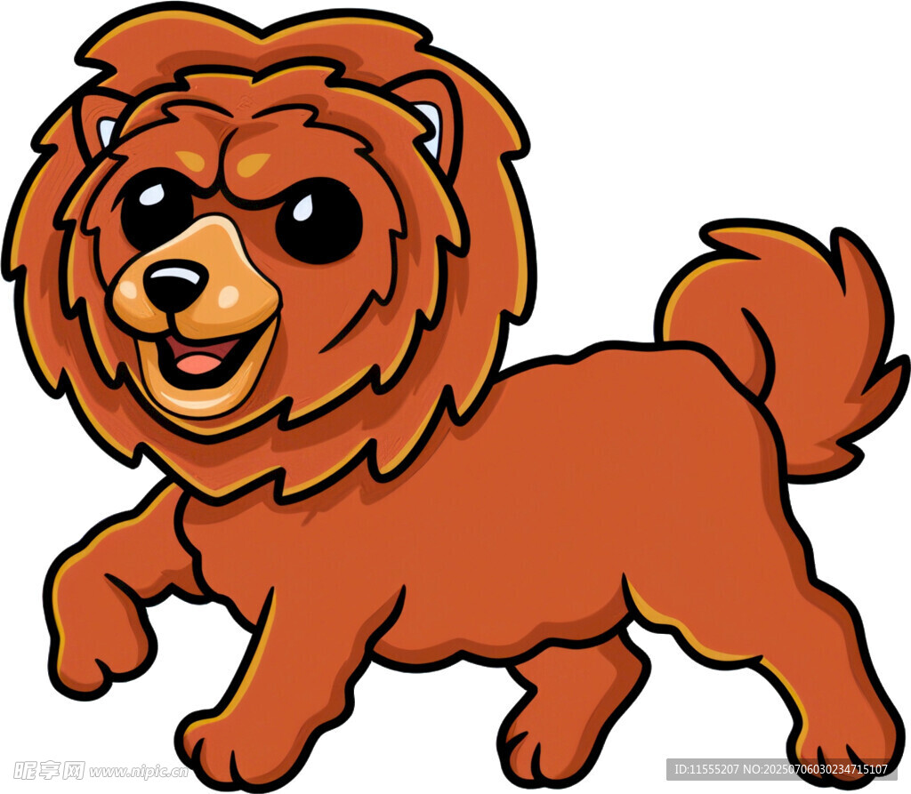 可爱棕色小狗欢快奔跑